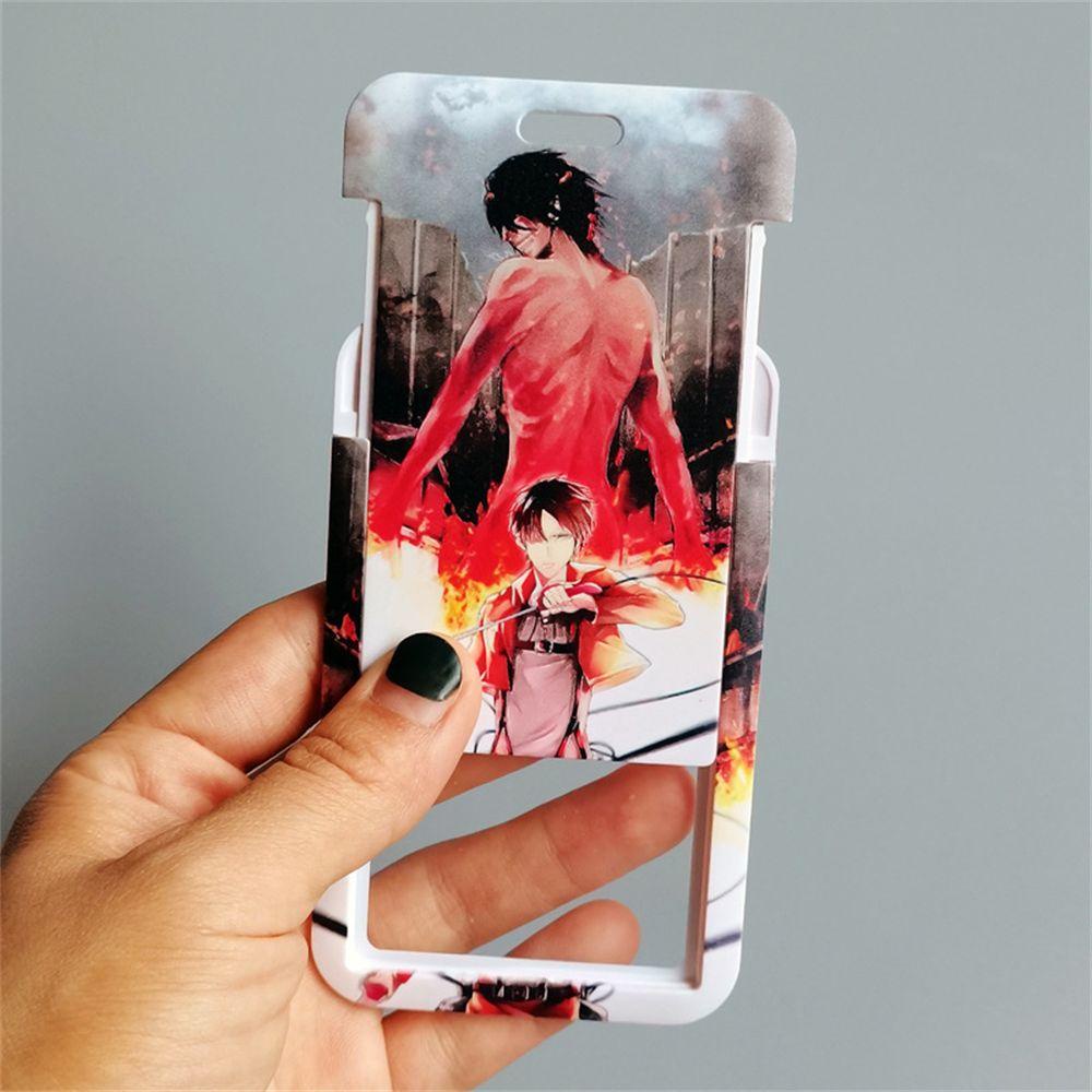 MIHAN1 Dây Đeo Thẻ ID / Thẻ Ngân Hàng Thu Gọn Được Họa Tiết Đáng Yêu