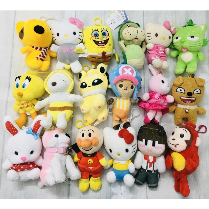 MK6)Móc khoá gấu bông minion nhiều mẫu
