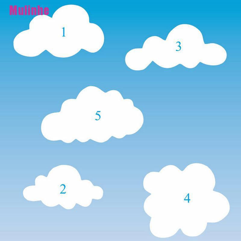 Bộ 5 Khuôn Làm Bánh Quy / Kẹo Đường Hình Đám Mây