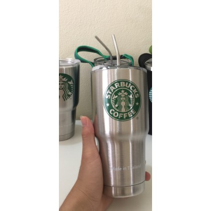 Cốc giữ nhiệt hoạt hình kèm túi và ống hút inox
