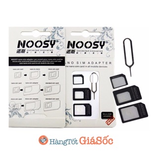 [FREESHIP 99K TOÀN QUỐC] Bộ chuyển đổi Sim Noosy 4in1 (khay sim, hangtotgiasoc)