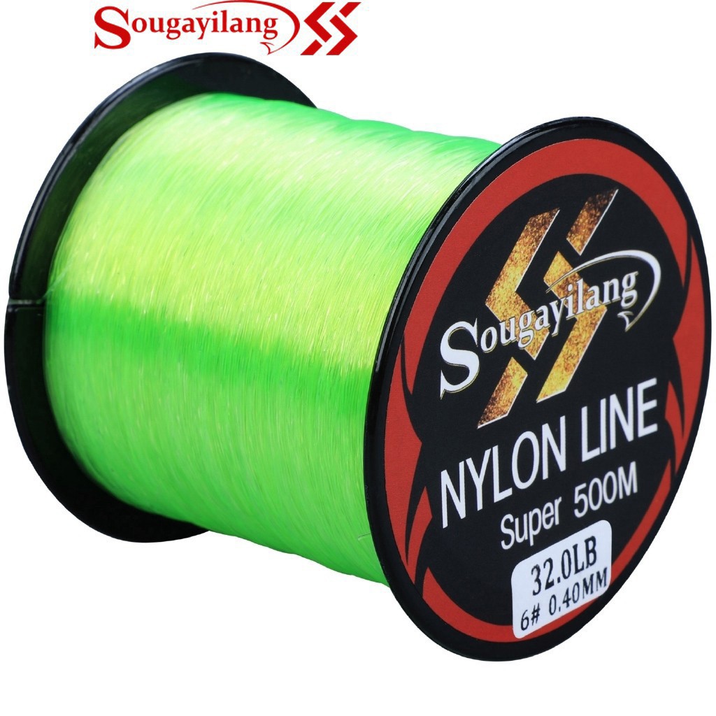 Cuộn dây câu cá Sougayilang sợi nylon nhỏ mịn 11-36.3lb 500M tiện lợi