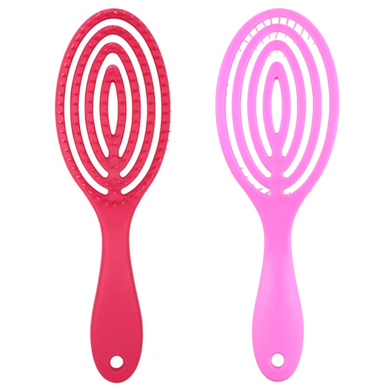 Lược Chải Tóc Mát Xa Da Đầu Dày Ngắn / Dài Thiết Kế Rỗng Tiện Lợi