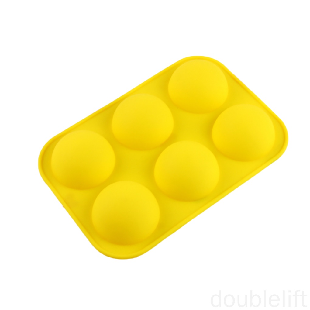 Khuôn Silicone Làm Bánh 6 Ngăn Hình Bán Nguyệt Chịu Nhiệt
