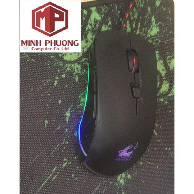 CHUỘT CHƠI GAME LED RGB FREE WOLF V6 (Đen) | WebRaoVat - webraovat.net.vn