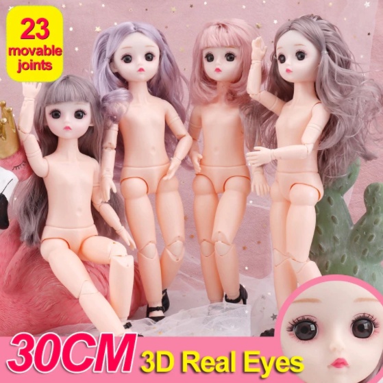 Búp Bê Baboliy Trơn Cao 30cm 18 Khớp Tặng Kèm Giày