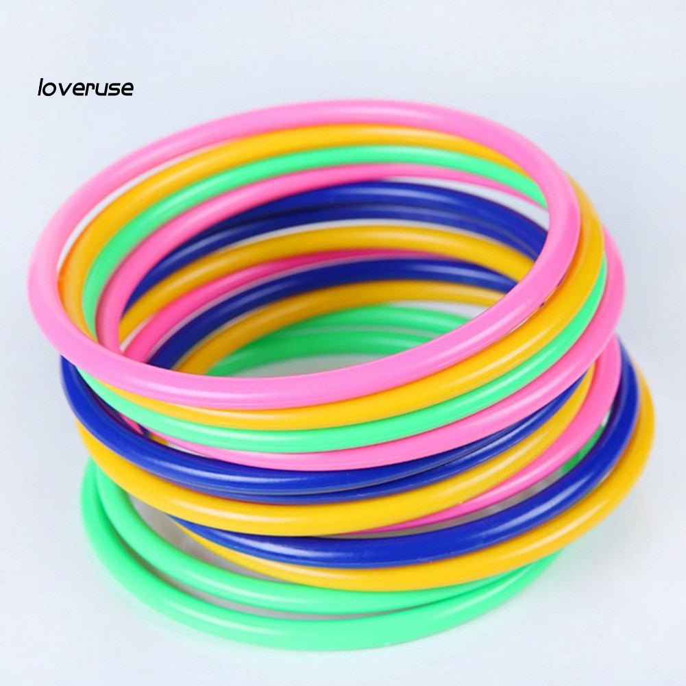 Set 12 đồ chơi vòng ném nhiều màu thú vị vui nhộn dành cho bé