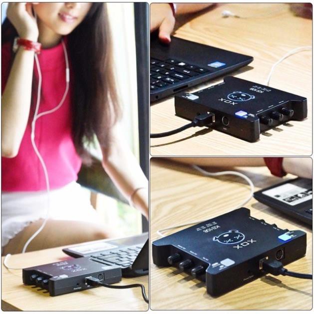 Sound card XOX KS108 cho micro thu âm, sound card hát karaoke hát live stream âm thanh tuyệt đỉnh