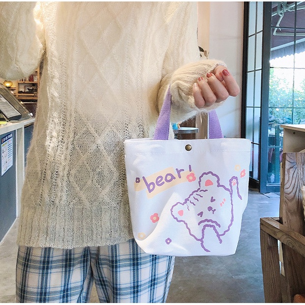 Túi xách vải canvas thời trang Hàn Quốc cho nữ túi vải tote túi túi tote rẻ túi hàn quốc túi tote túi xách nữ cao cấp