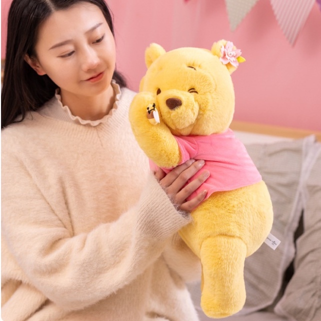 [ CHÍNH HÃNG ] Gấu bông Winnie The Pooh Sakura nằm ngủ