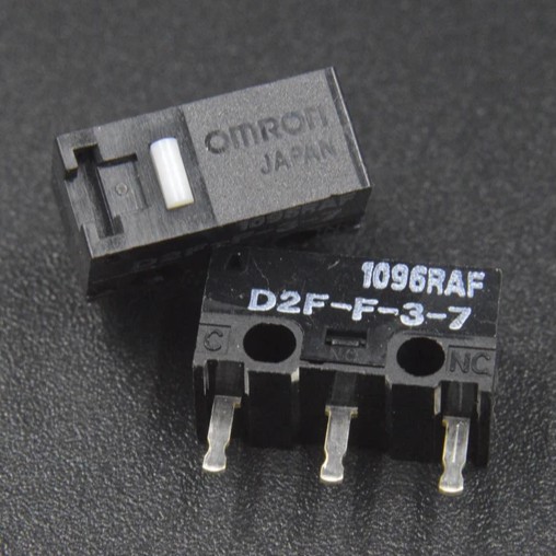 Công tắc/Nút bấm chuột Omron D2F-F-3-7 (20 triệu lần click) - GOLD CONTACT - MADE IN JAPAN