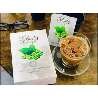 (TẶNG 6v giảm eo)_ Coffee Giảm Cân Sbody Green (12 gói)