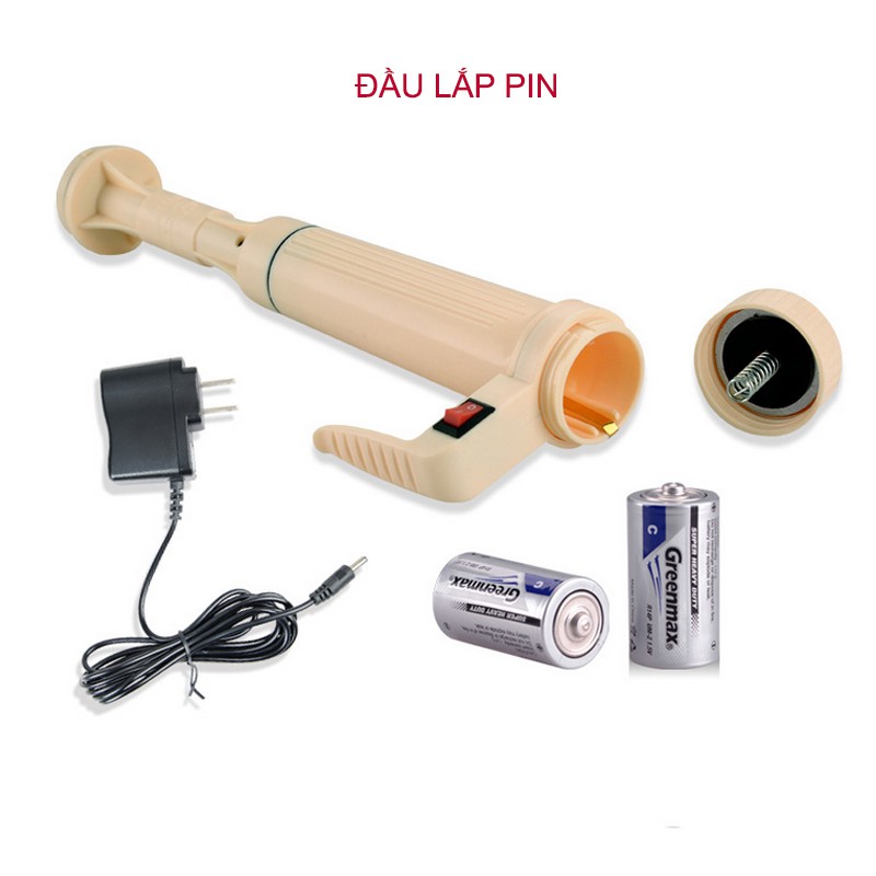 Máy Hút Vệ Sinh Đáy Hồ Cá và Lọc Cầm Tay Sử Dụng Pin Jeneca AS-615B