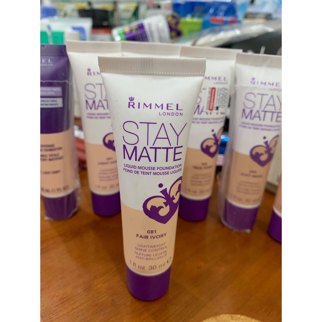 [hàng Auth] Kem nền Rimmel Stay Matte Liquid Mousse Foundation 30ml | BigBuy360 - bigbuy360.vn