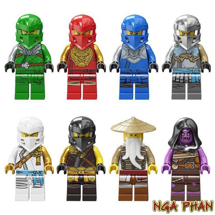 Bộ 8 Ninja Siêu Đỉnh Ninjago Lego Đồ Chơi Xếp Hình Lắp Ráp