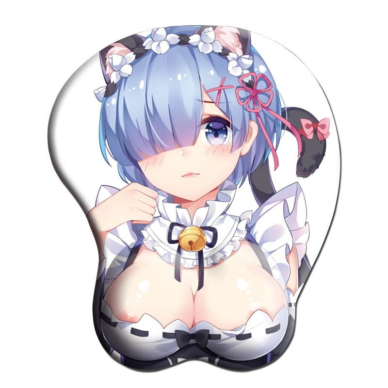 CRE  Creative Anime Cartoon 3D Sexy Mouse Pad Silicone Wristbands Mice Mousepad Wrist Rest Support