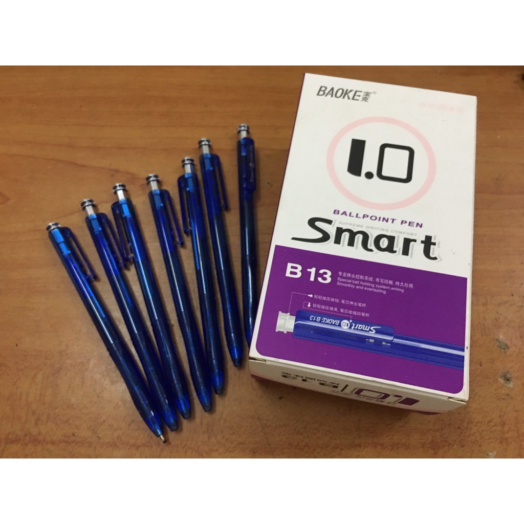 Bút bi Baoke B13 giá rẻ 1mm (1 hộp / 48 Cây)