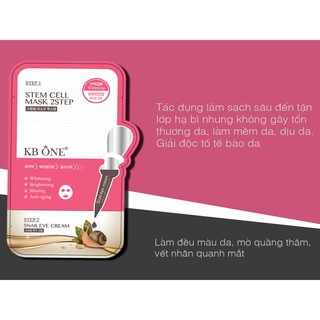 [Chính Hãng 100%] Mặt Nạ Kbone - Ốc Sên 2 Bước ( 1 Miếng)