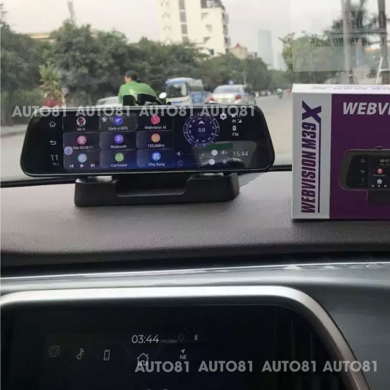 Camera hành trình gắn gương Webvision M39X, ghi hình trước sau, cảnh báo giọng nói, tặng kèm thẻ nhớ 32G | BigBuy360 - bigbuy360.vn