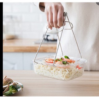 Kẹp nhấc nồi/ nhấc bát đĩa chống nóng inox tiện dụng - Kẹp chống bỏng tay nhà bếp 🍉Duashop🍉