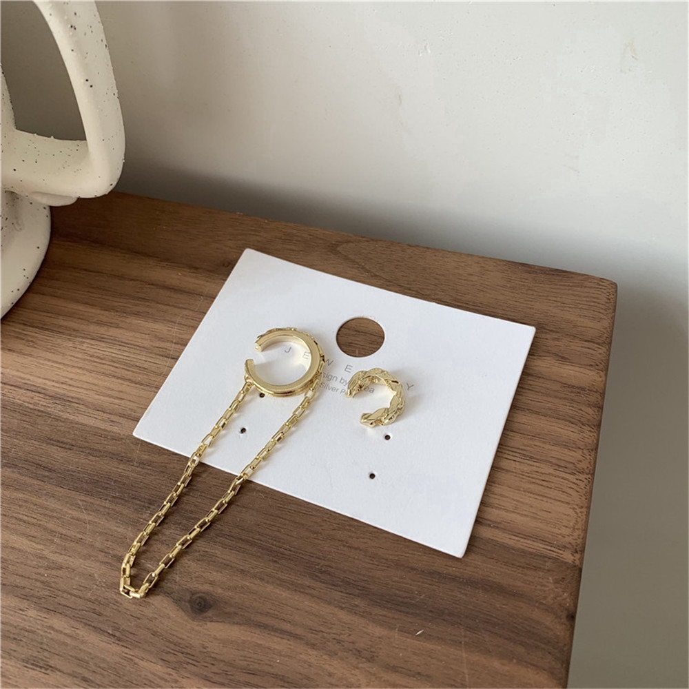 Khuyên Tai Dáng Dài Mạ Vàng Thiết Kế Đơn Giản Phong Cách Hàn Quốc Cho Nữ