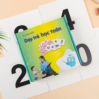 Thẻ Học Toán 0-50 Dot- Flash card Gdkids chuẩn Glenn Doman