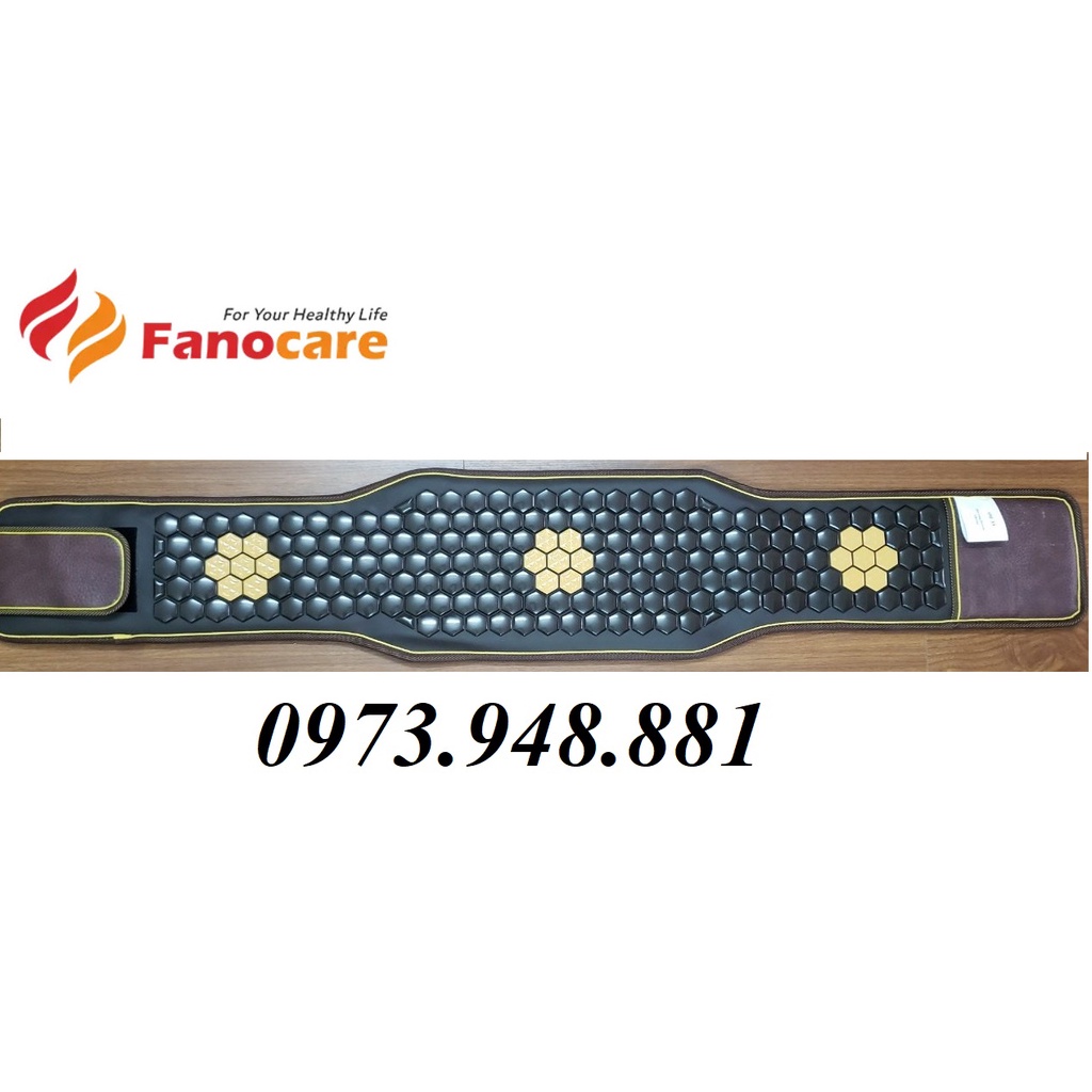 Đai đá nhiệt nóng tourmaline Fanocare giúp giảm béo, đau lưng, cột sống, thoát vị đĩa đệm FN04