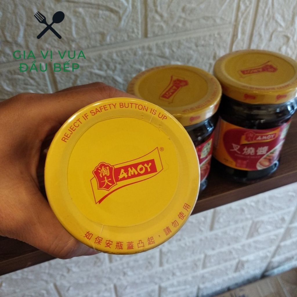 Sốt Xá Xíu Amoy 275gr*12/ Sốt Ướp Đồ Nướng Amoy/ Char Siu Sauce Hong Kong - Hàng Chuẩn Chính Hãng