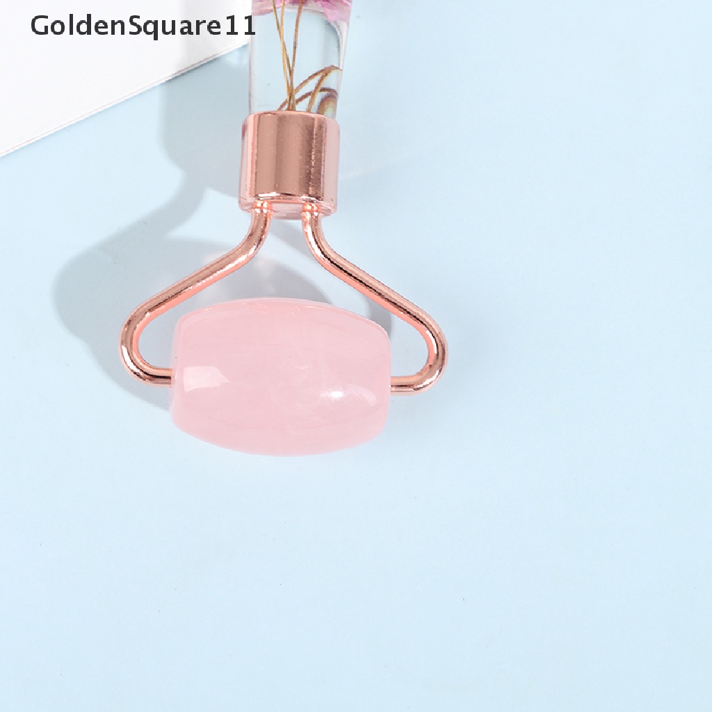 [Hàng Mới Về] Dụng Cụ Mát Xa Mặt Có Con Lăn Và Đá Ngọc Bích Chống Nhăn