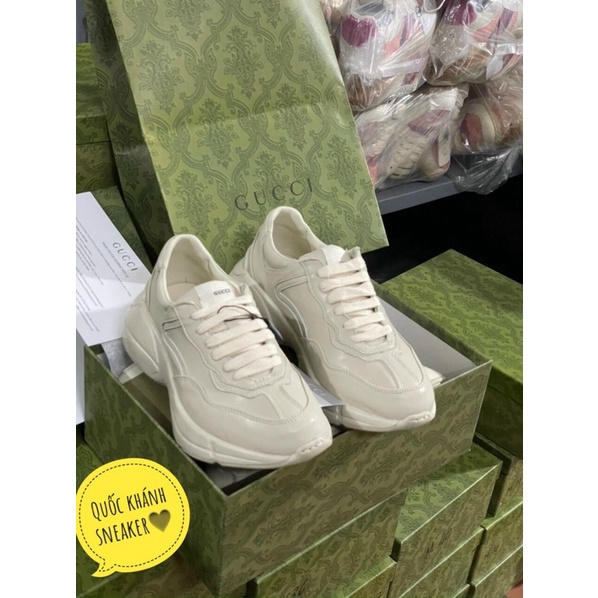 Giày gucci trơn 11 . Thể thao nam nữ gc Sơn Tùng Sneaker kèm hộp