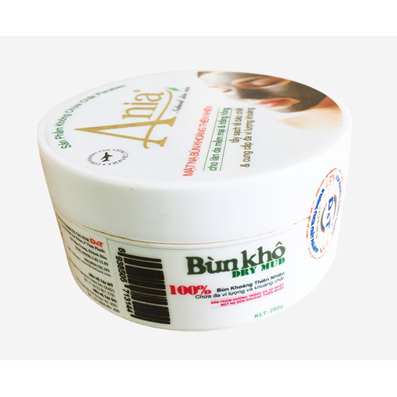 Mặt nạ bùn khoáng thiên nhiên Ania 250g (Bùn khô)