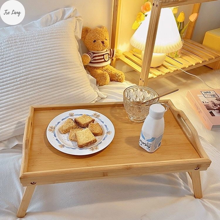 Bàn gỗ gấp gọn Mini Decor Hàn Quốc cực chill CUTE SHOP