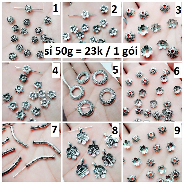 Charm sỉ : 23k = 1 gói 50g [ Chuyên sỉ charm TPHCM - Toàn Quốc ]