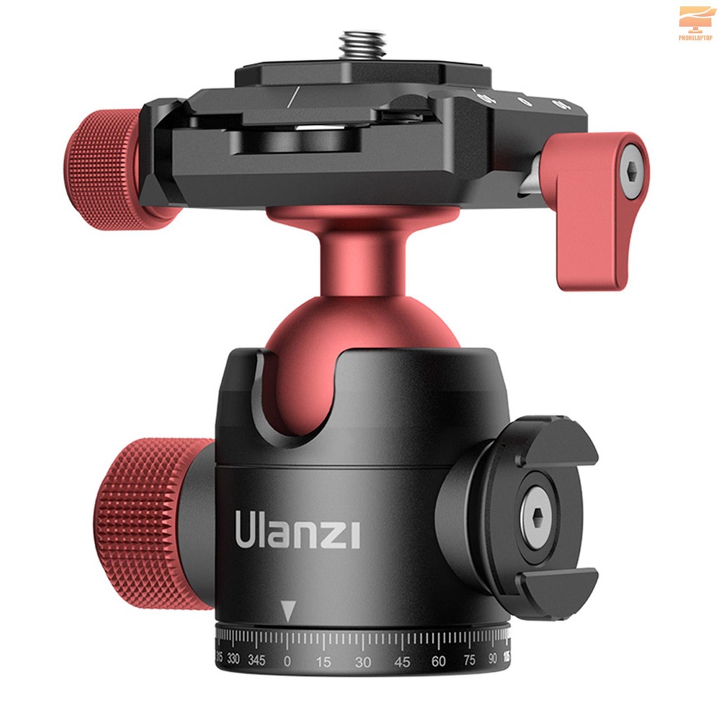 Ulanzi U-70 Mini Ball Head Dual 360° Panorama Adjusting with Cold Shoe Mount Quick Release Plate Compatible with Arca-Swiss Peak Design Quick Release