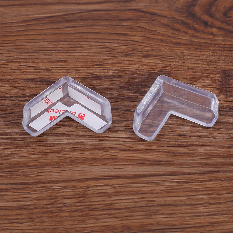 Bọc Góc Bàn Silicon Hình Kẻ Vuông chữ L, Miếng Bịt Cạnh Bàn Kính, Cạnh Tủ , An Toàn Cho Bé, Tránh Va Chạm - Homewares