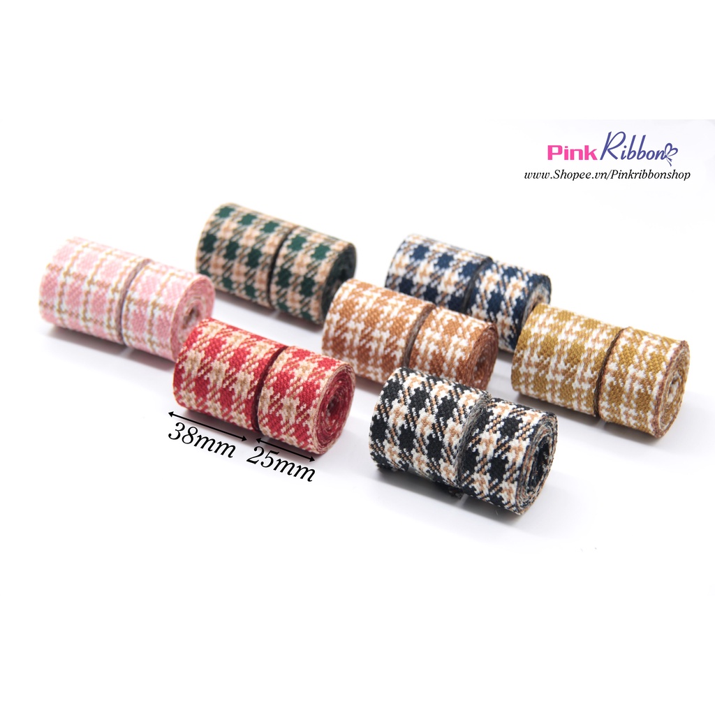 RB kẻ dạ mỏng cao cấp - phụ kiện thời trang may mặc