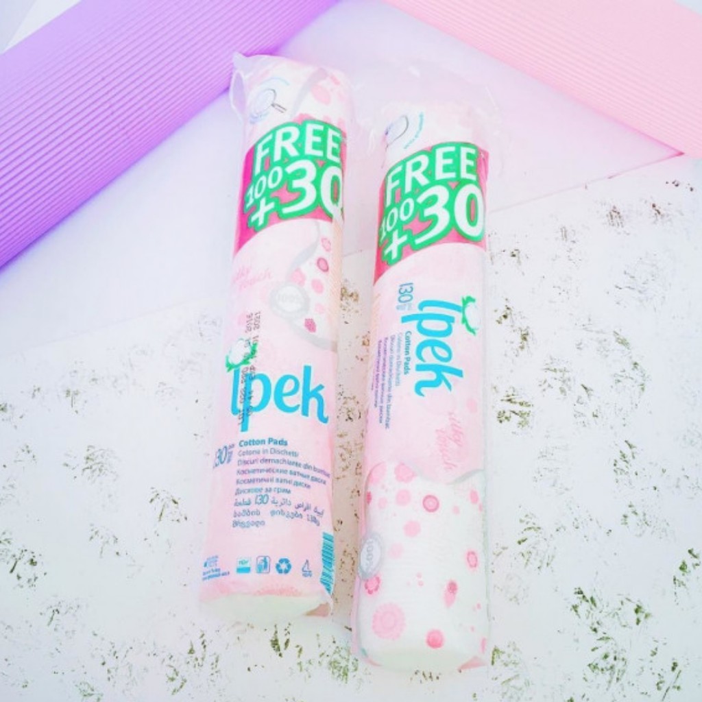 [HB GIFT] Bông Tẩy Trang I.p.e.k Klasik Cotton Pads 130 miếng | BigBuy360 - bigbuy360.vn