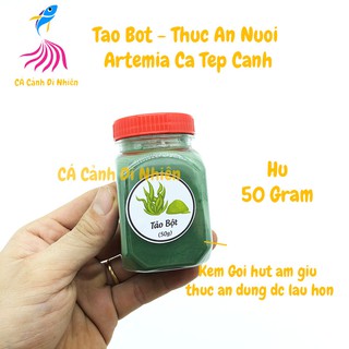 Tảo Bột xoắn Thức Ăn Nuôi Artemia Cá Tép Cảnh hũ 50 gram