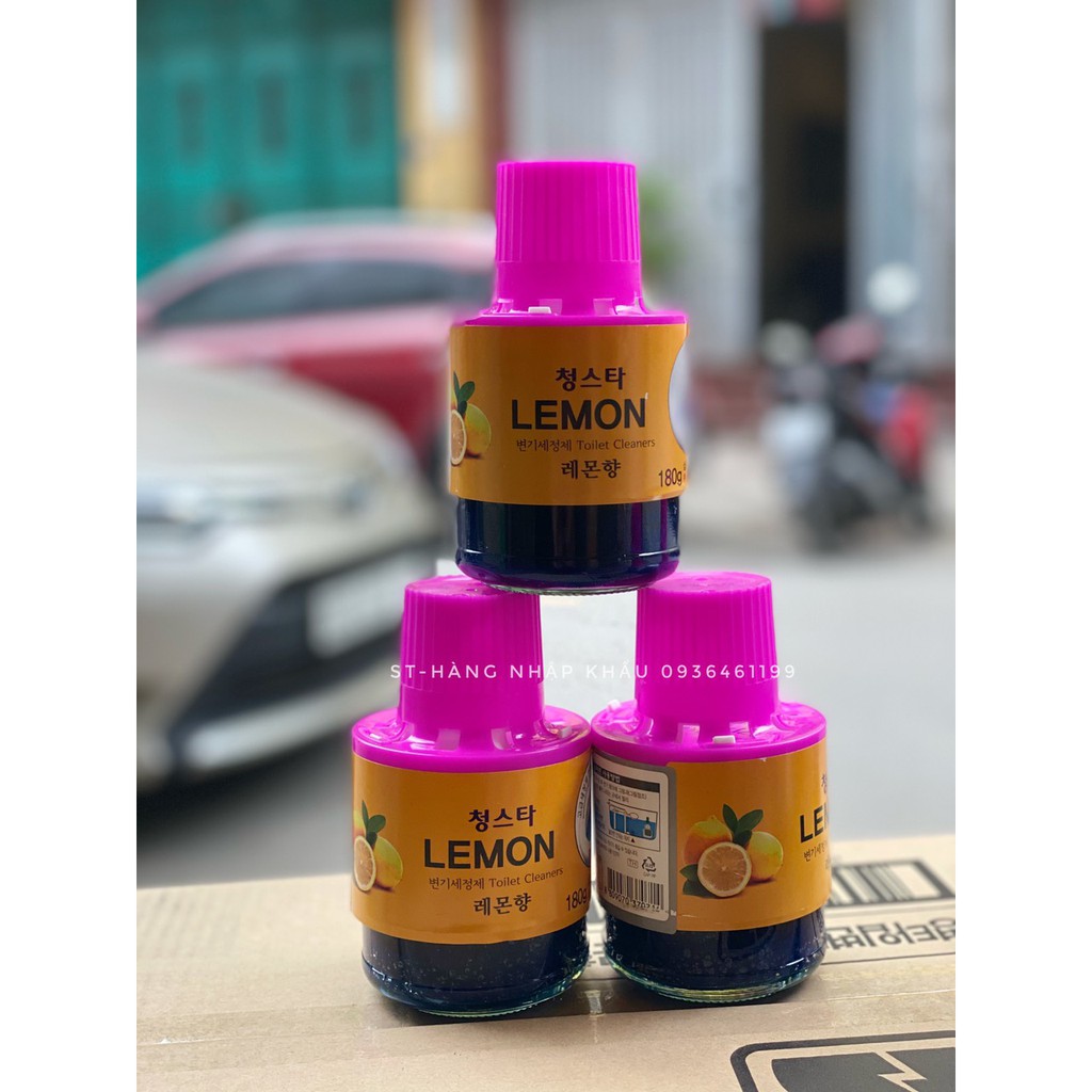 [HÀNG CÓ NẮP BẠC] Cốc thả bồn cầu  khử mùi cao cấp HÀN QUỐC-180g