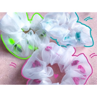 🌸SCRUNCHIES BUỘC TÓC HOA RƠI 🌸
