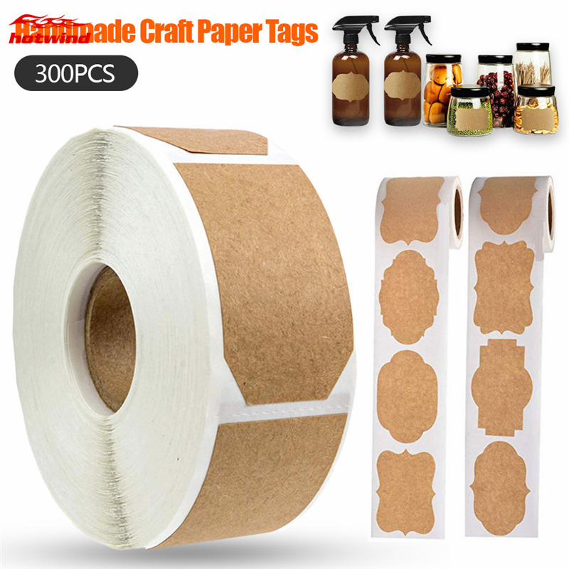 HW Set 300 Nhãn Dán Trang Trí Lọ Thủy Tinh