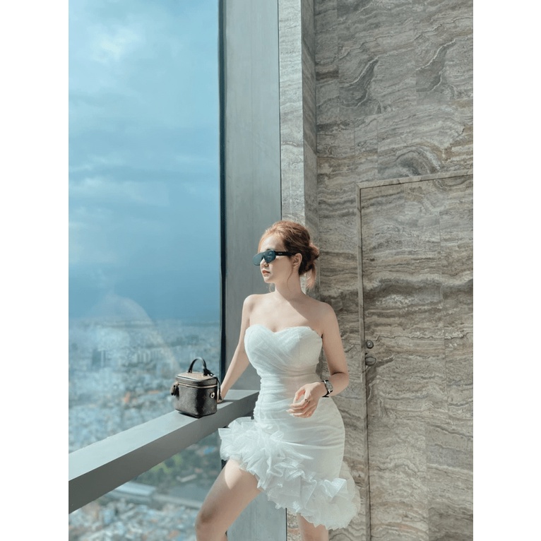 ĐẦM LƯỚI BODY CÚP NGỰC XÉO TÀ VAI TRẦN GỢI CẢM UP (HÀNG QUẢNG CHÂU)