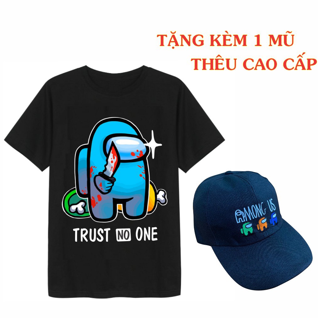 Áo AMong Us  Màu Đen Và Trắng In 3D Sắc Nét Dành Cho Cả Nam Và Nữ