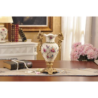 Bình hoa gốm sứ men rạn tân cổ điển cao cấp