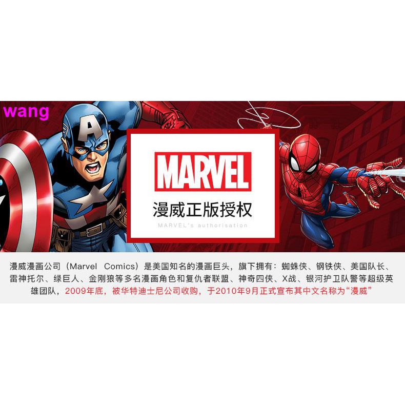 Bình Nước Giữ Nhiệt Bằng Thép Không Gỉ 316 Họa Tiết Siêu Anh Hùng Marvel