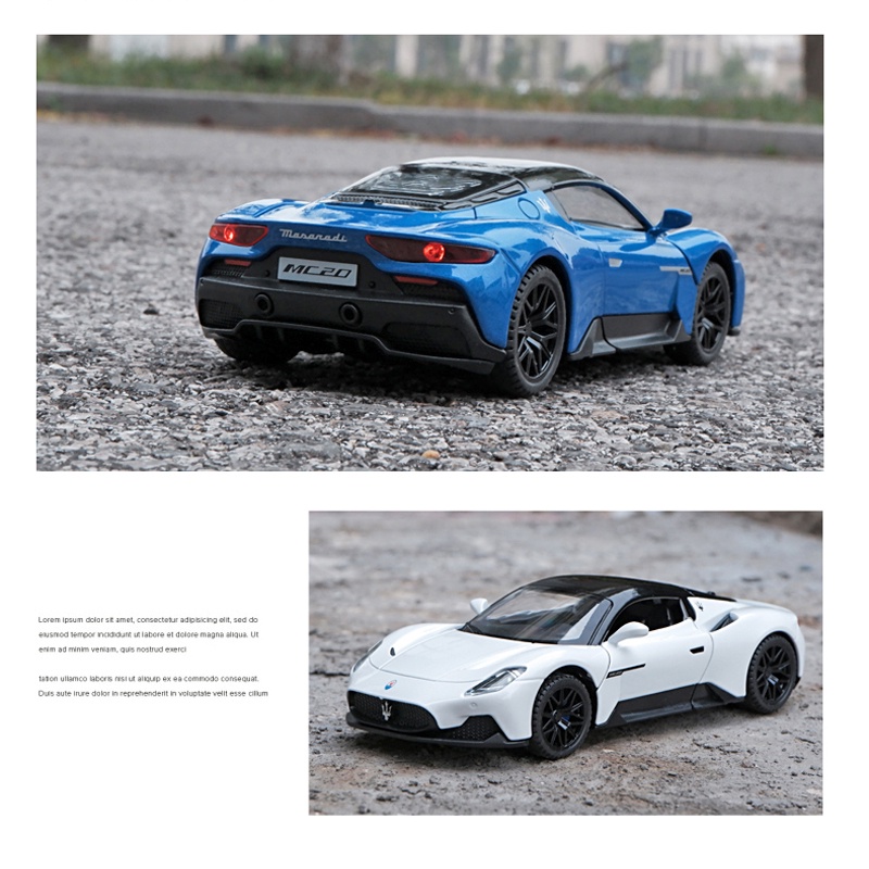 Mô Hình Xe Ô Tô Maserati MC20 Tỉ Lệ 1: 32 Cao Cấp