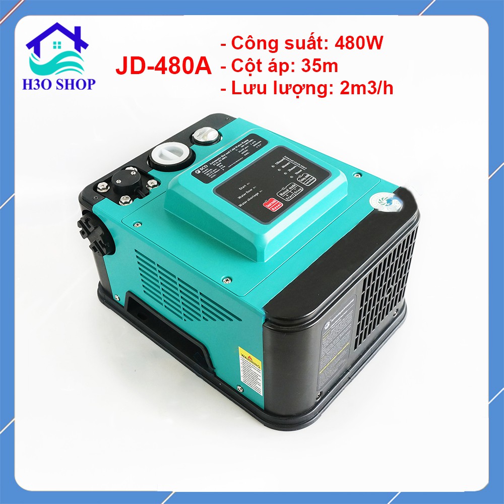 Máy bơm tăng áp điện tử ngoài trời SCO JD-480A, bơm nước nóng 100 độ