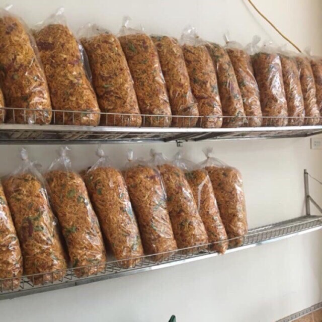 Combo 2kg khô gà lá chanh đóng gói 500g loại ngon