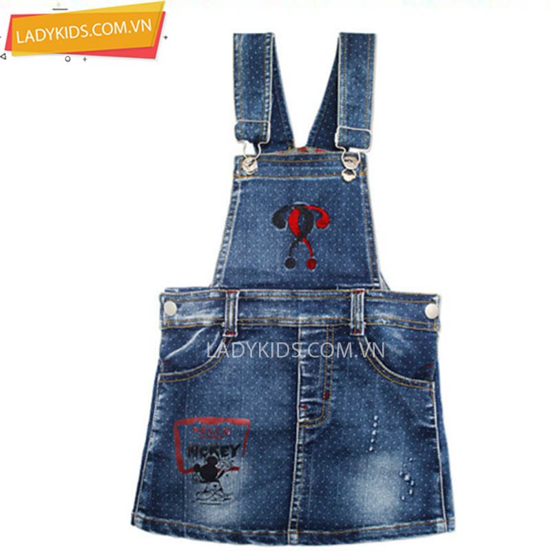 Sỉ lẻ váy yếm Jean cho bé gái