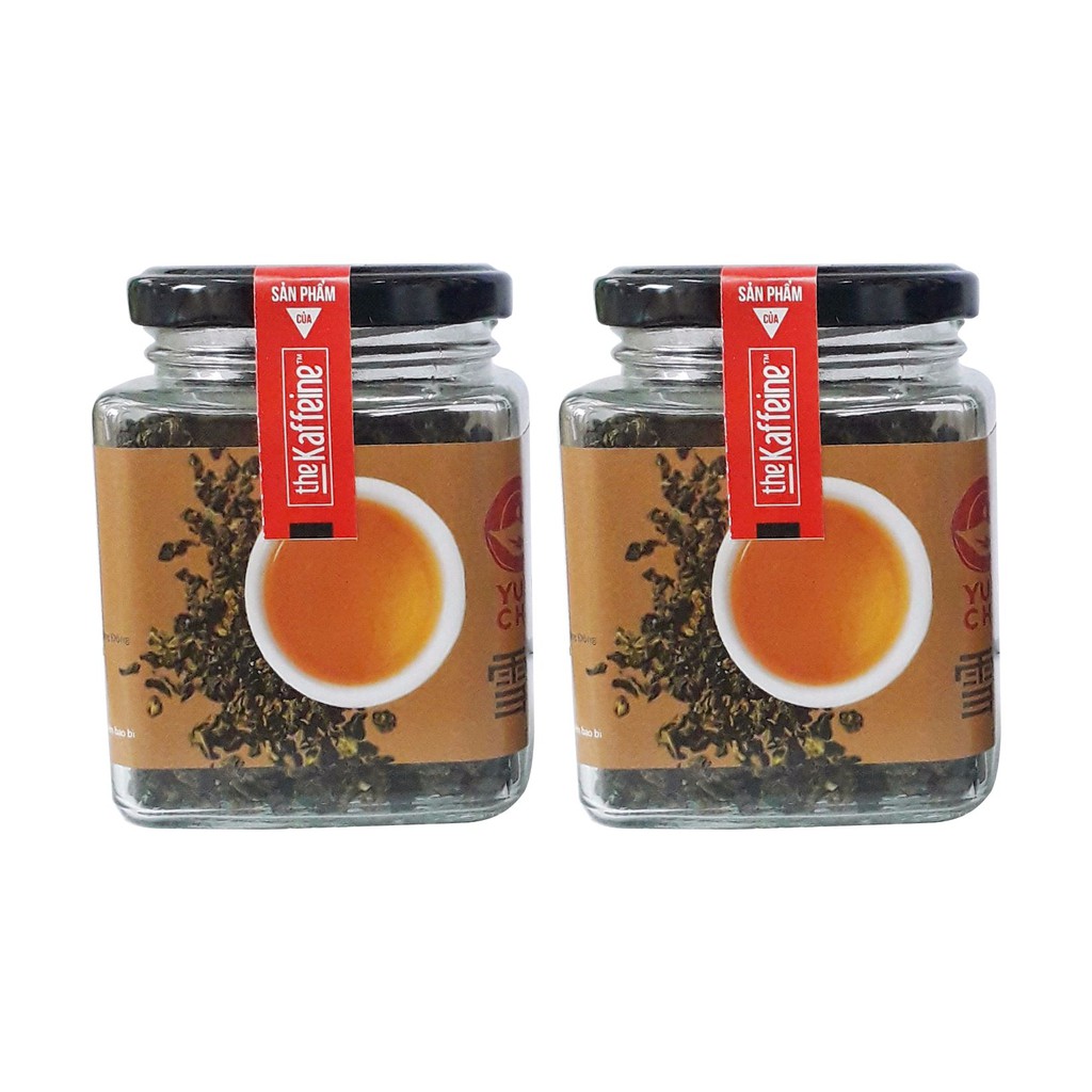 Trà Olong Sakura The Kaffeine Bộ 2 hộp mỗi hộp 100g